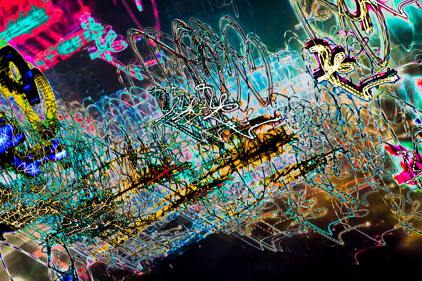 "Graffiti Thought-forms Inscribing the Ether" photo art print