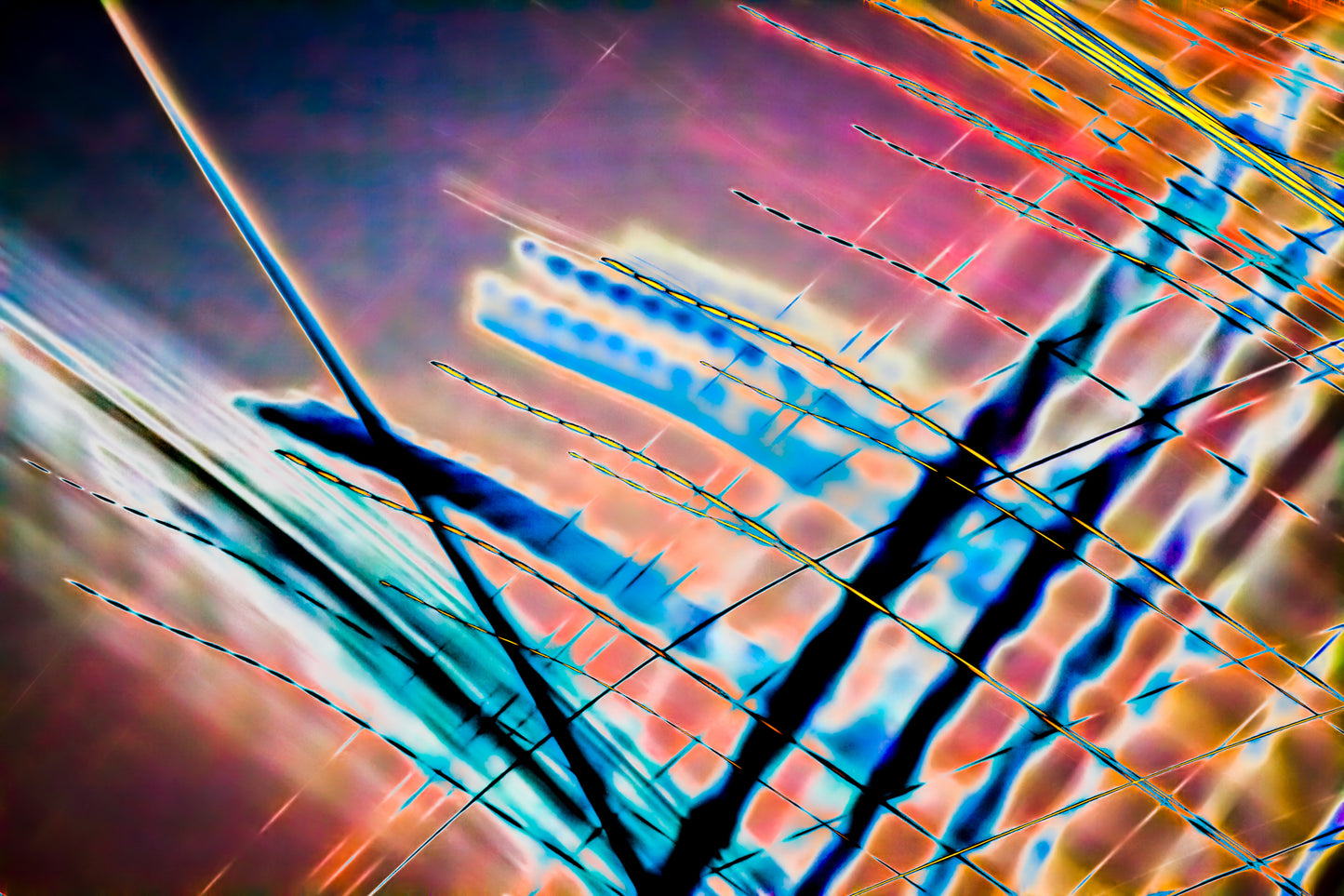 "Quivering Beams on Purple Field" photo art print