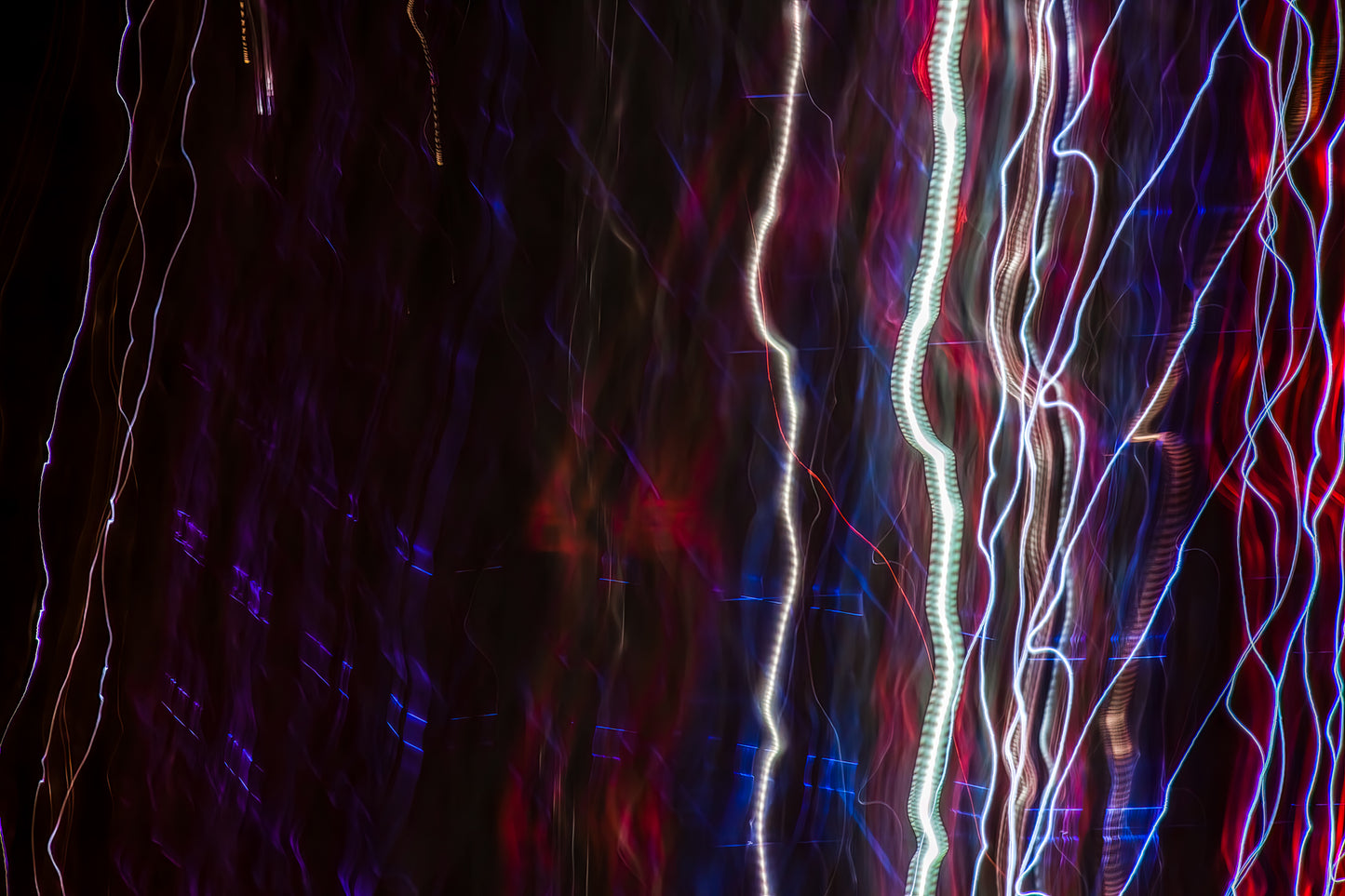 "Shifting Electric Color Fields - Midnight to Red" photo art print