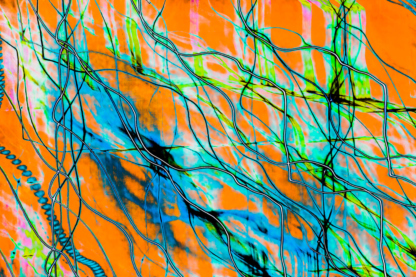 "Alternating Currents through Tangerine Flame" photo art print